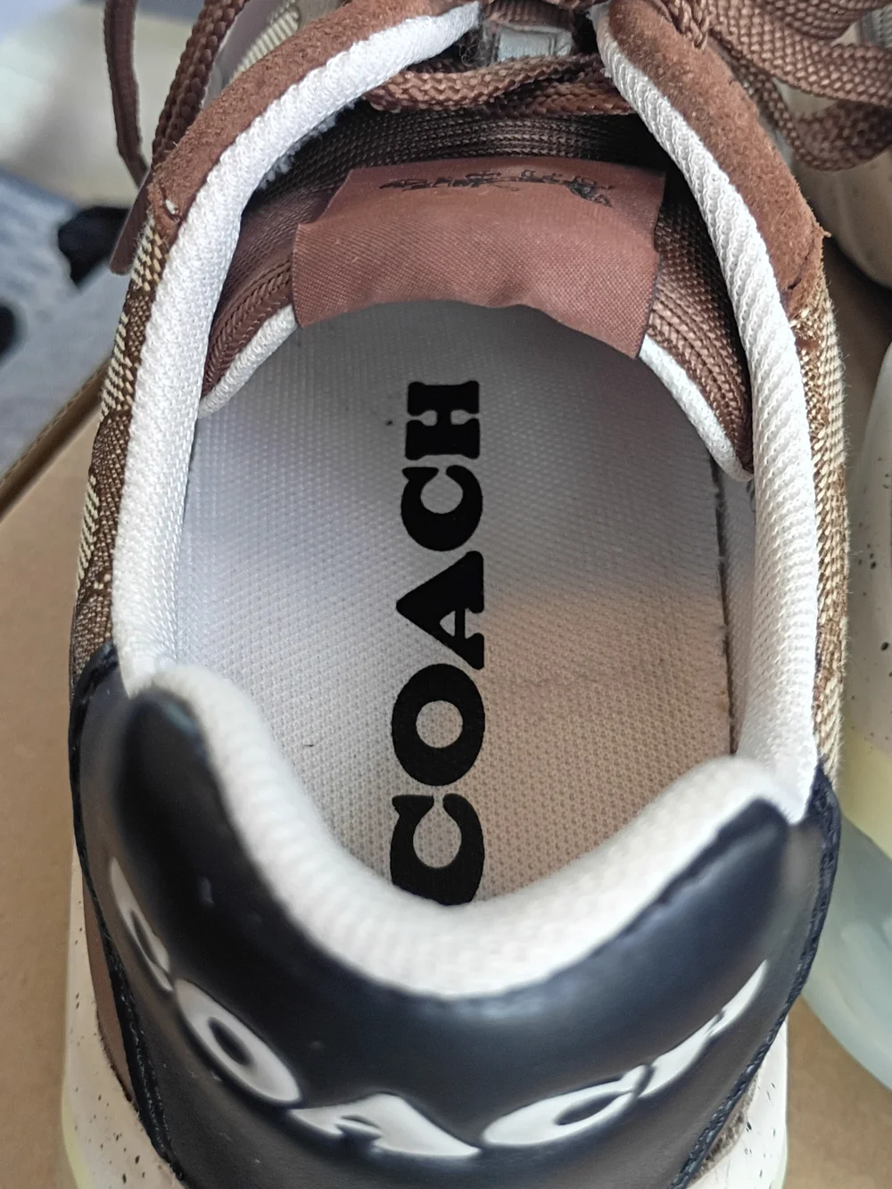 Coach Trainers Men's City Soul Runner In Signature Chambray Size 7.5 D